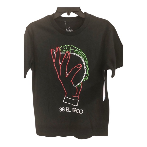 El Taco graphic print Black tshirt size Large new - Picture 1 of 6